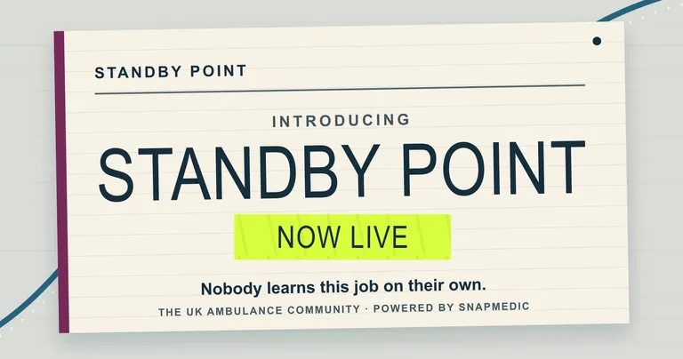 Introducing Standby Point, the UK ambulance community powered by SnapMedic