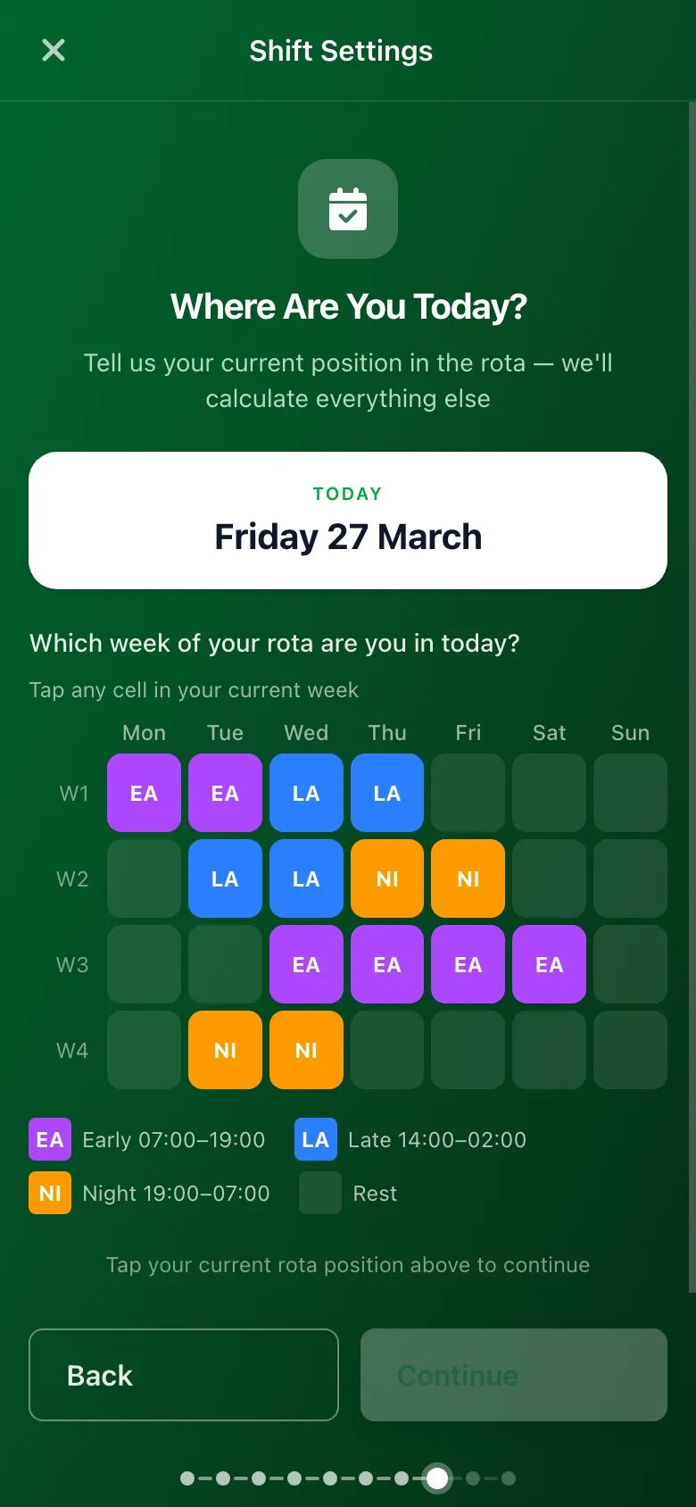 52-week rota preview before saving