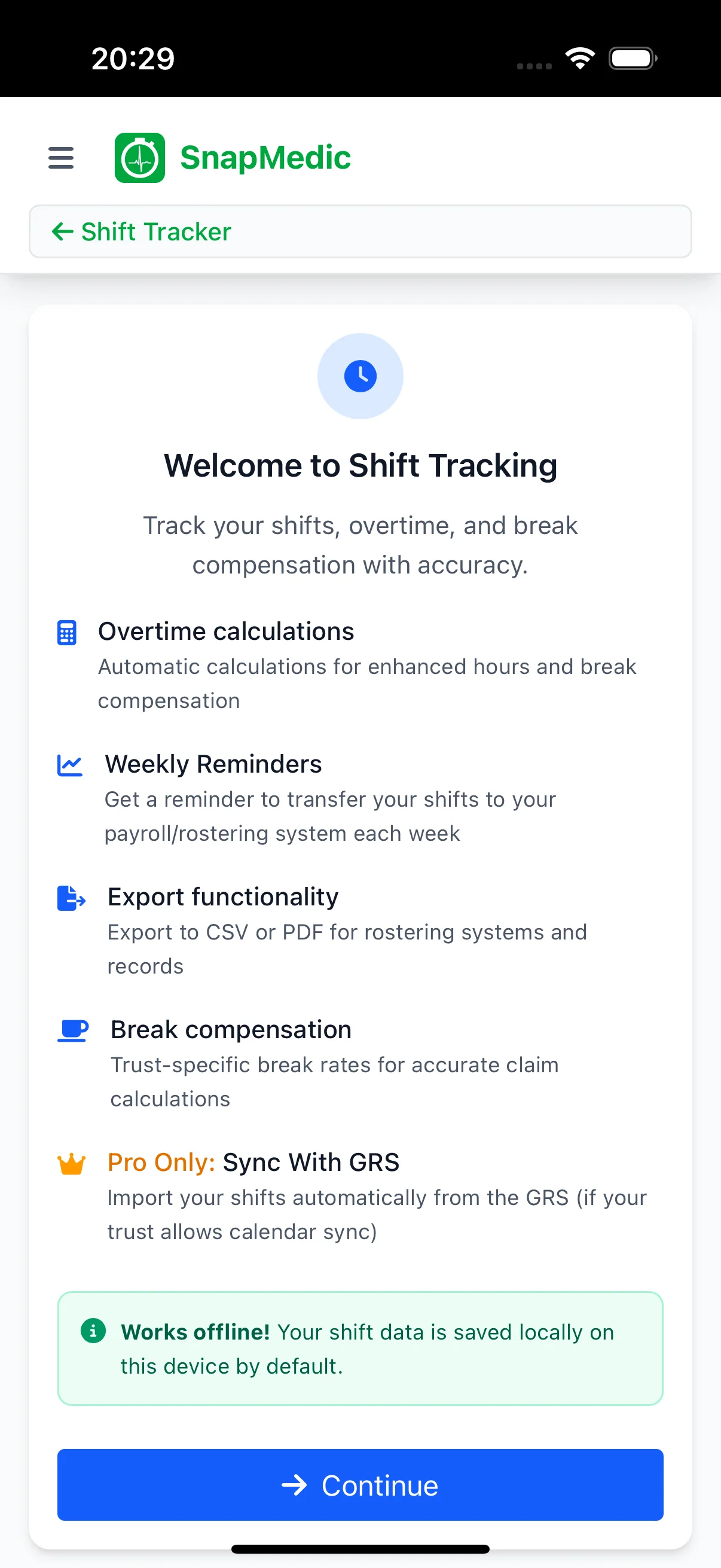 Version 3 - Shift Tracking & GRS Sync