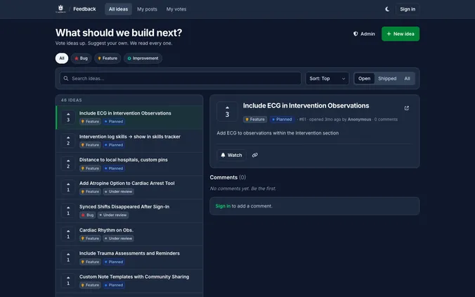 We've Moved Our Feedback Portal