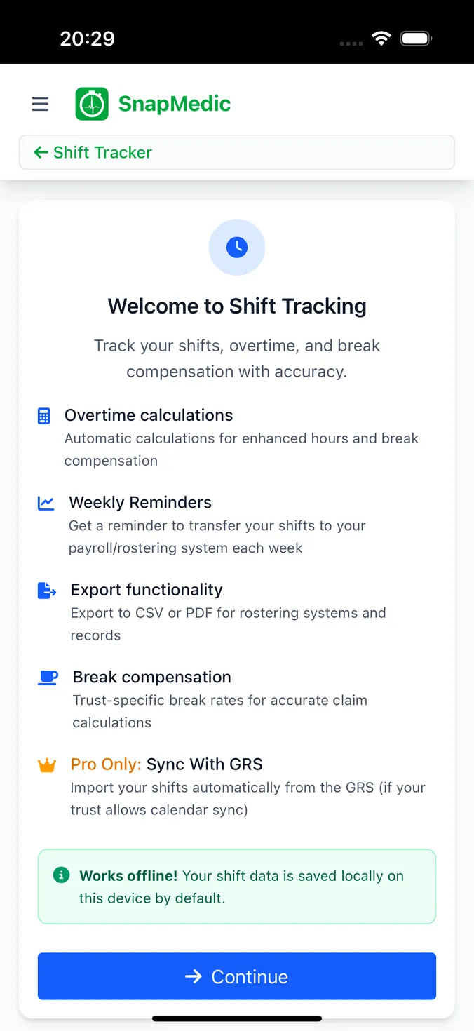 Version 3 - Shift Tracking & GRS Sync