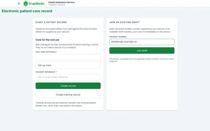 ePCR for volunteer responder and community first responder groups