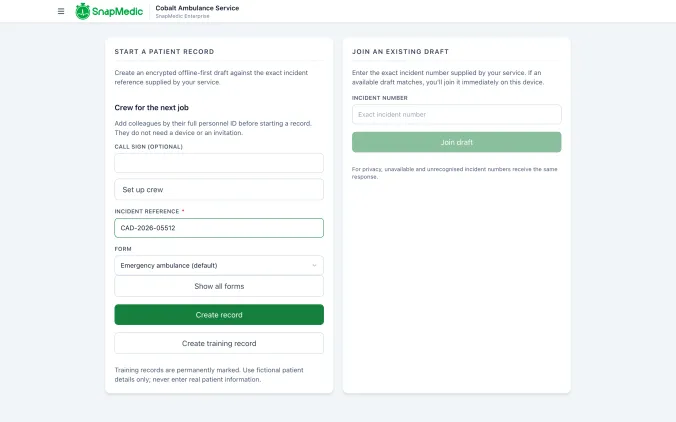 Moving from paper patient report forms to ePCR