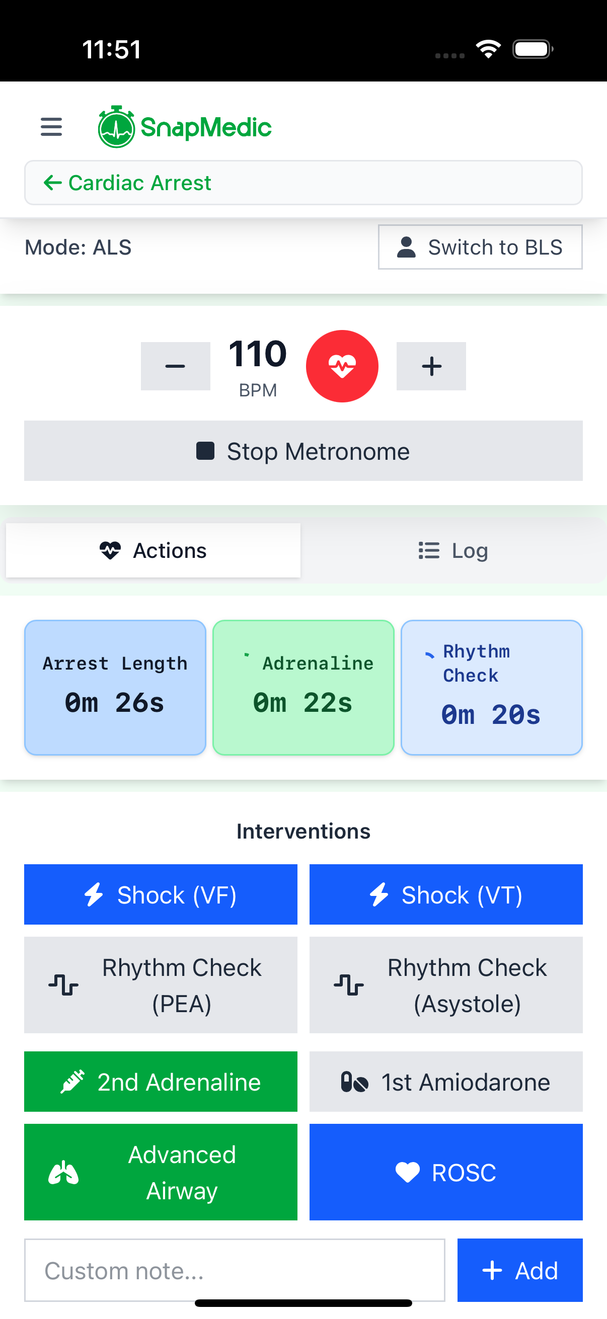 SnapMedic app screenshot showing medical tools interface