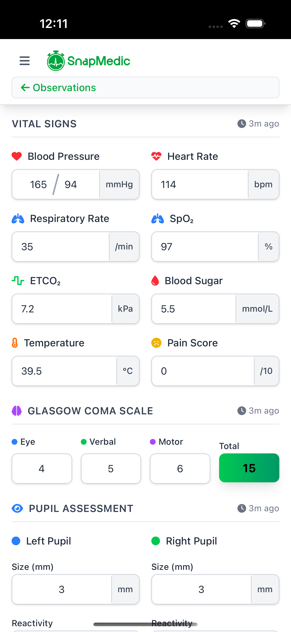Assessment tools interface