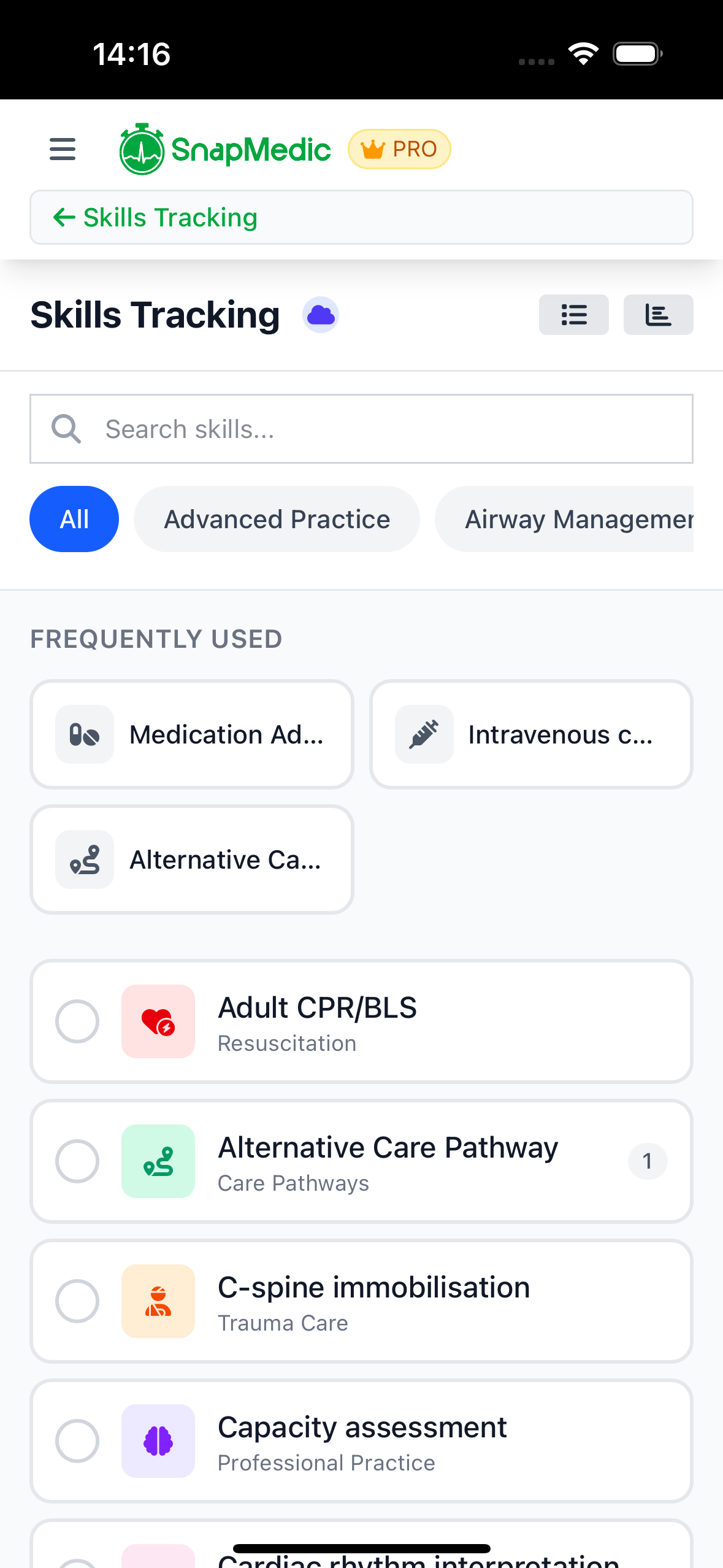 Skills Tracking Overview